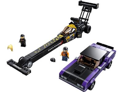 LEGO® SPEED CHAMPIONS 76904 - Mopar Dodge//SRT Top Fuel Dragster and 1970 Dodge Challenger T/A Preowned Building Kit