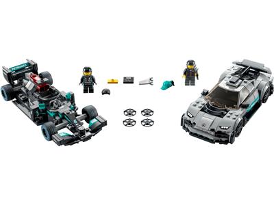 LEGO® Speed Champions 76909 Mercedes-AMG F1 W12 E Performance & Mercedes-AMG Project One Building Kit