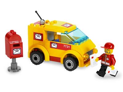 LEGO® Town 7731 - Mail van Preowned Building Kit