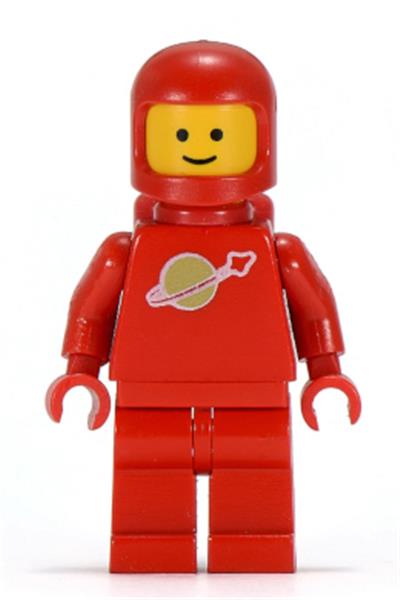 Preowned LEGO® Minifigure – Space sp064 Classic Space Red w/Air Tanks Stickered Torso Patte