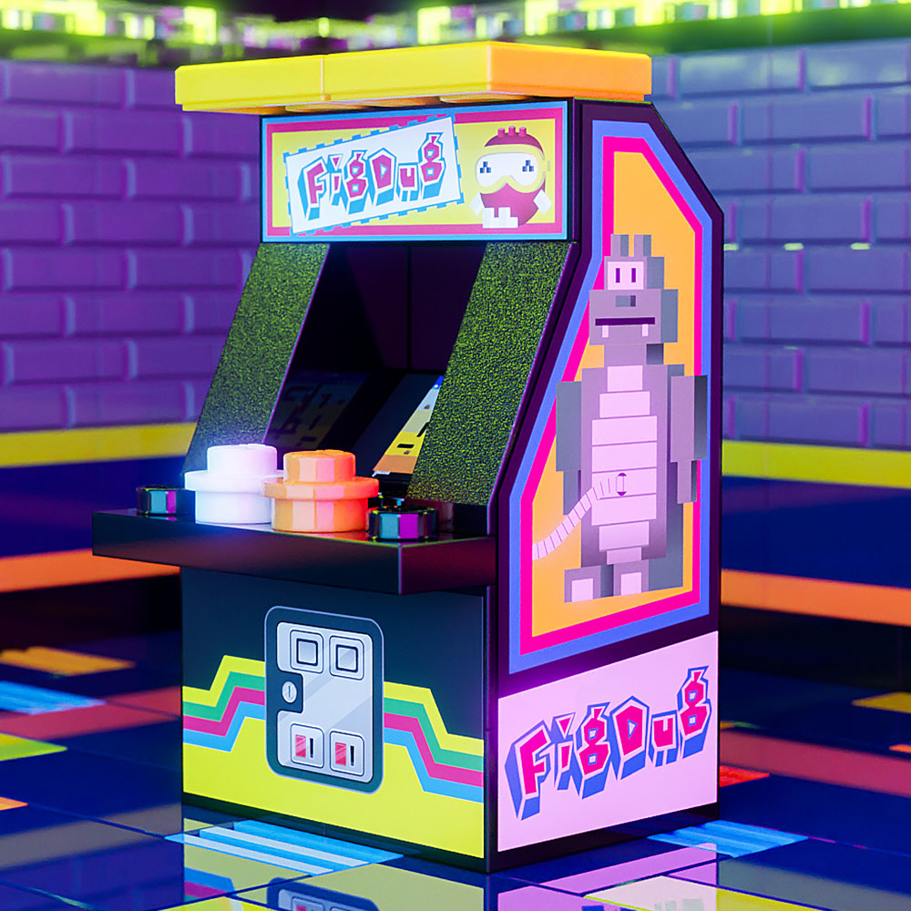 Brickshow Shop Fig Dug - B3 Customs Arcade Machine Building Kit