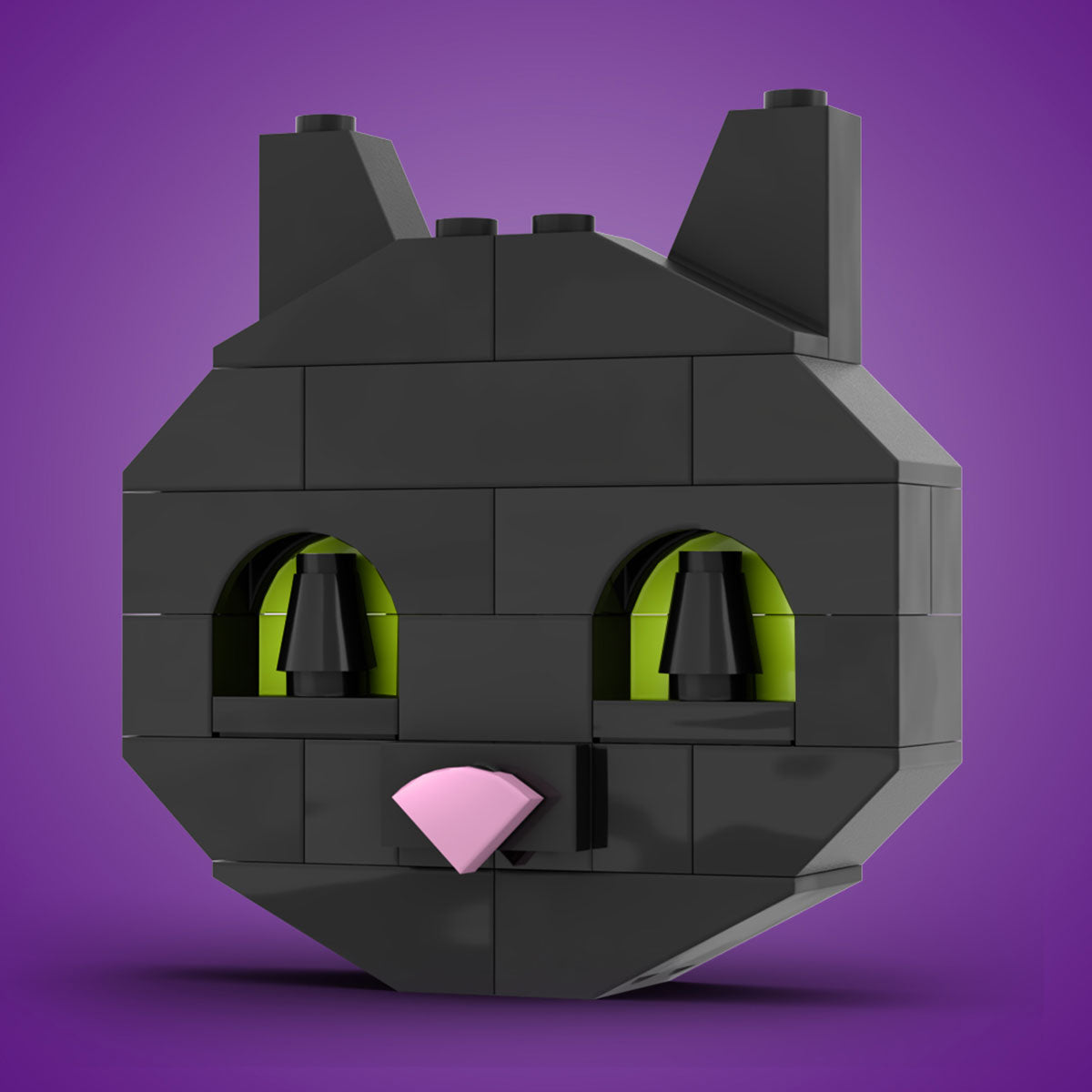 Custom Halloween Black Cat Made Using LEGO Parts Custom LEGO custom-halloween-black-cat-made-using-lego-parts-custom-lego