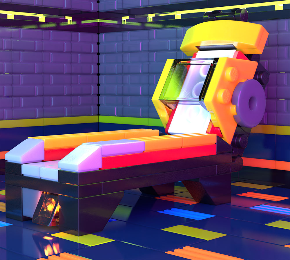 Brickshow Shop Skeeball Custom LEGO® Arcade Game Building Kit