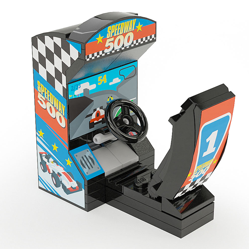 Brickshow Shop Speedway 500 - B3 Customs Arcade Racing Game Building Kit