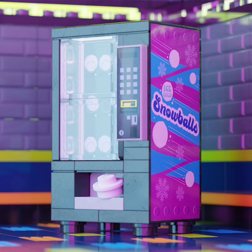 Brickshow Shop Snowballs - B3 Customs Vending Machine Building Kit