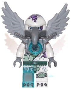 Preowned LEGO® Minifigure – LEGENDS OF CHIMA loc082 Voom Voom Flat Silver Armor