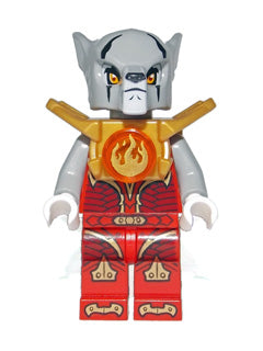 Preowned LEGO® Minifigure – LEGENDS OF CHIMA loc089 Worriz Fire Chi Armor