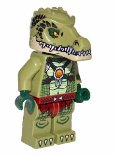 Preowned LEGO® Minifigure – LEGENDS OF CHIMA loc122 Crocodile Warrior 1