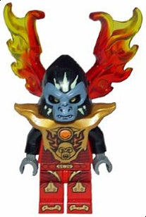 Preowned LEGO® Minifigure – LEGENDS OF CHIMA loc131 Gorzan Armor Breastplate Flame Wings