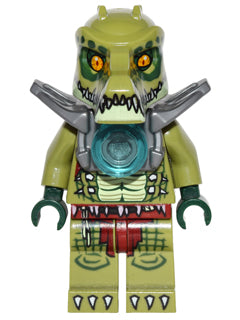 Preowned LEGO® Minifigure – LEGENDS OF CHIMA loc162 Crawley Flat Silver Armor