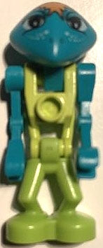 Preowned LEGO® Minifigure – Space lom003b Life on Mars (LoM) Martian Altair Medium Lime Tor