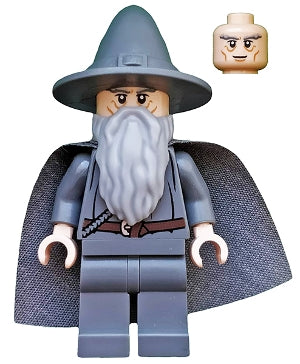 Preowned LEGO® Minifigure – The Hobbit & TLOTR lor001 Gandalf the Grey Wizard/Witch Hat Sho