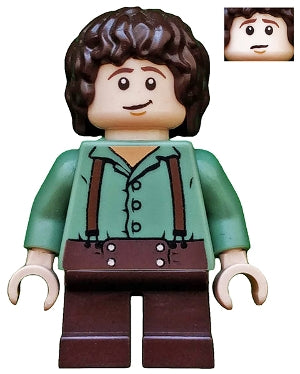 Preowned LEGO® Minifigure – The Hobbit & TLOTR lor002 Frodo Baggins Sand Green Shirt