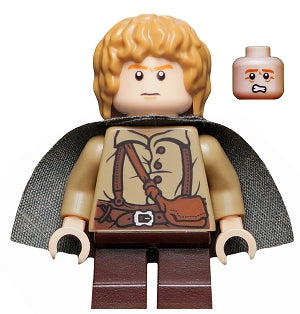Preowned LEGO® Minifigure – The Hobbit & TLOTR lor004 Samwise Gamgee (Sam) Dark Bluish Gray