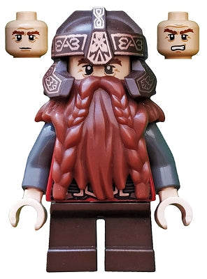 Preowned LEGO® Minifigure – The Hobbit and The Lord of the Rings lor013 Gimli Eyelids