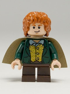 Preowned LEGO® Minifigure – The Hobbit & TLOTR lor016 Meriadoc Brandybuck (Merry) Dark Oran
