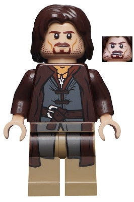Preowned LEGO® Minifigure – The Hobbit & TLOTR lor017 Aragorn Dark Tan Legs