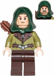 Preowned LEGO® Minifigure – The Hobbit & TLOTR lor026 Mirkwood Elf Guard Hood Quiver