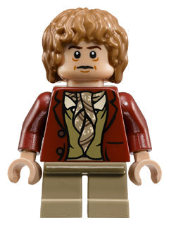 Preowned LEGO® Minifigure – The Hobbit & TLOTR lor030 Bilbo Baggins Dark Red Coat