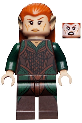 Preowned LEGO® Minifigure – The Hobbit & TLOTR lor034 Tauriel Dark Green and Dark Brown Out