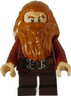 Preowned LEGO® Minifigure – The Hobbit & TLOTR lor055 Gloin the Dwarf Dark Orange Hair