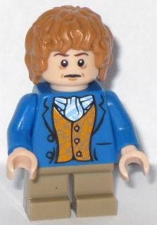 Preowned LEGO® Minifigure – The Hobbit & TLOTR lor057 Bilbo Baggins Blue Coat