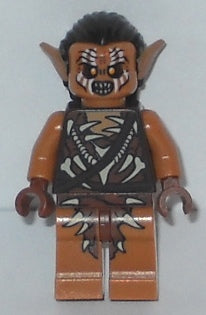 Preowned LEGO® Minifigure – The Hobbit and The Lord of the Rings lor076 Gundabad Orc Hair