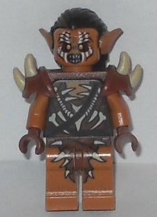 Preowned LEGO® Minifigure – The Hobbit & TLOTR lor077 Gundabad Orc Hair and Shoulder Spikes