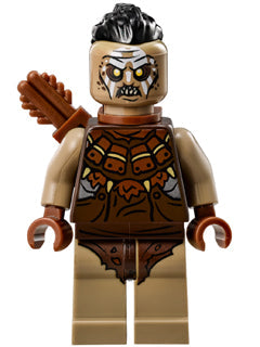 Preowned LEGO® Minifigure – The Hobbit & TLOTR lor102 Hunter Orc w/Top Knot and Quiver