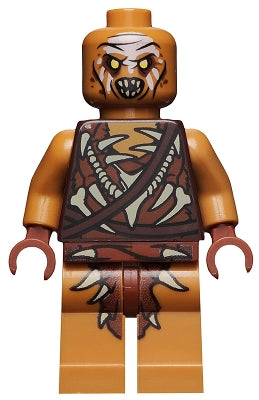 Preowned LEGO® Minifigure – The Hobbit & TLOTR lor110 Gundabad Orc Bald White Forehead Pain