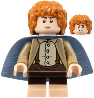 Preowned LEGO® Minifigure – The Hobbit & TLOTR lor113 Samwise Gamgee (Sam) Sand Blue Cape L