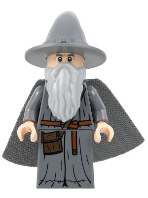 Preowned LEGO® Minifigure – The Hobbit & TLOTR lor125 Gandalf the Grey Wizard/Witch Hat Rob