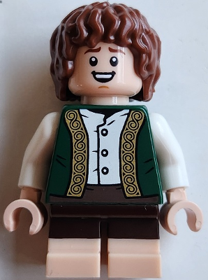 Preowned LEGO® Minifigure – The Hobbit and The Lord of the Rings lor149 (Peregrin Took (Pippin) - Dark Green Vest)