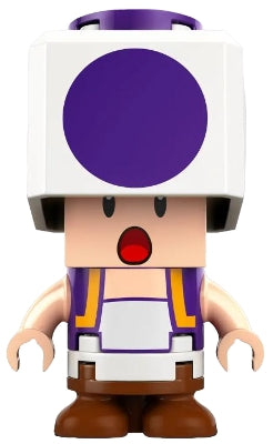 LEGO® Minifigure Super Mario mar0162 Purple Toad Surprised