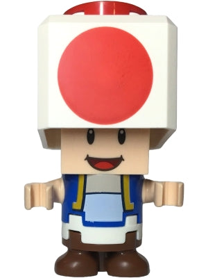Preowned LEGO® Minifigure – Super Mario mar0206 Toad - Happy, Open Mouth