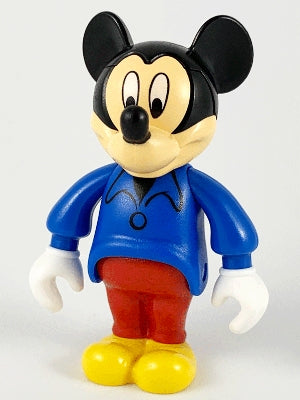 Preowned LEGO® Minifigure – Disney mck002 Mickey Mouse Figure with Blue Shirt, Red Pants (4141355)
