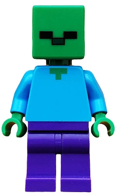Preowned LEGO® Minifigure – Minecraft min010 Zombie Dark Purple Legs