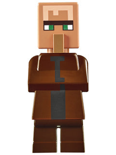 Preowned LEGO® Minifigure – Minecraft min028 Villager Reddish Brown Top