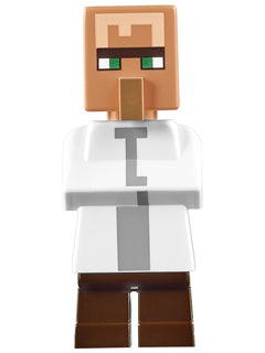 Preowned LEGO® Minifigure – Minecraft min029 Villager White Top