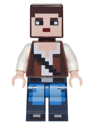 Preowned LEGO® Minifigure – Minecraft min036 Minecraft Skin 3 Pixelated Reddish Brown Vest