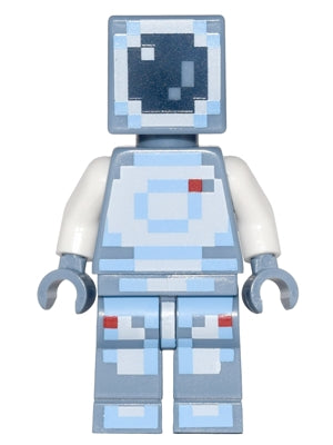 Preowned LEGO® Minifigure – Minecraft min037 Minecraft Skin 4 Pixelated White and Bright Li