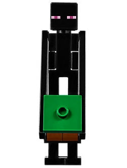 Preowned LEGO® Minifigure – Minecraft min049 Enderman Reddish Brown Block w/Green Top