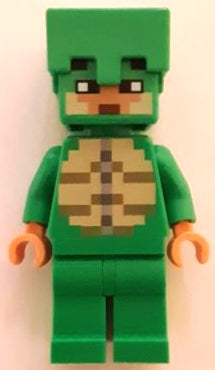 Preowned LEGO® Minifigure – Minecraft min162 Turtle Skin Warrior