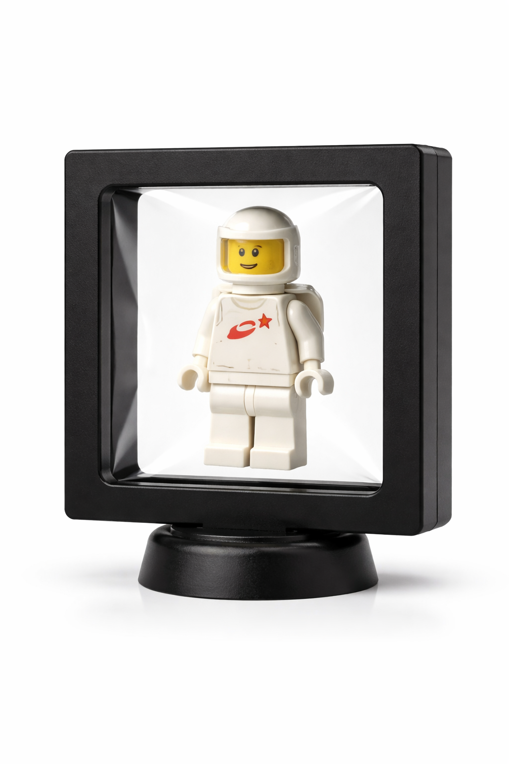 3.5" Minifigure Floating Display Stand Protective Case