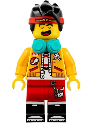 Preowned LEGO® Minifigure – Monkie Kid mk021 Monkie Kid Bright Light Orange Open Jacket Dar