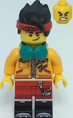 Preowned LEGO® Minifigure – Monkie Kid mk052 Monkie Kid Bright Light Orange Closed Jacket D
