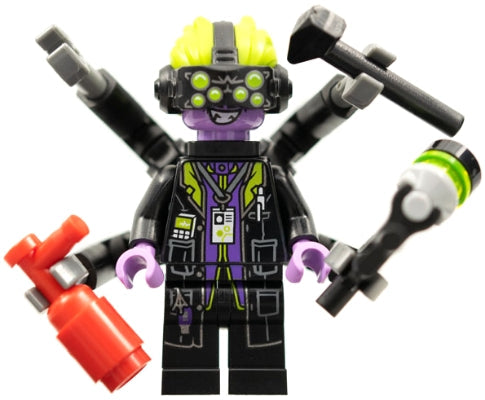 Preowned LEGO® Minifigure – Monkie Kid mk056 Syntax Hammer Poison Rifle Fire Extinguisher