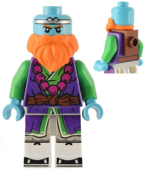 Preowned LEGO® Minifigure – Monkie Kid mk112 Sandy Purple and Bright Green Robe Neck Bracke