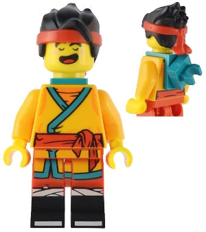 Preowned LEGO® Minifigure – Monkie Kid mk113 Monkie Kid Bright Light Orange Robe Dark Turqu