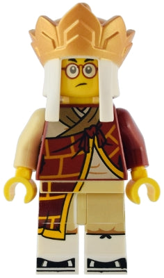 Preowned LEGO® Minifigure – Monkie Kid mk120 Mr. Tang Dark Red Robe Gold Headdress